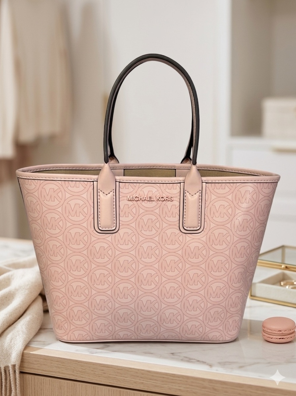Michael Kors Jodie Small Logo Jacquard Tote Bag